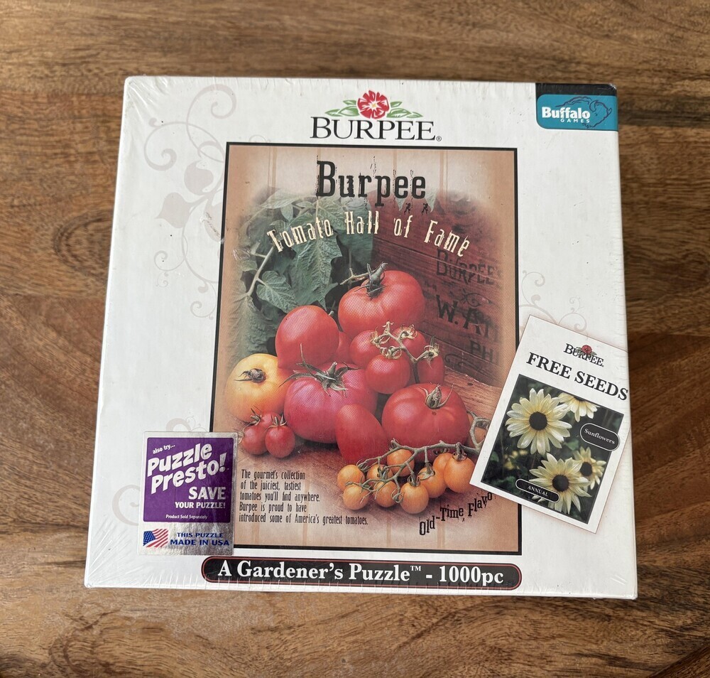 Buffalo Games Burpee Tomato Hall Of Fame 1000 Piece Puzzle 2007 New White Sealed